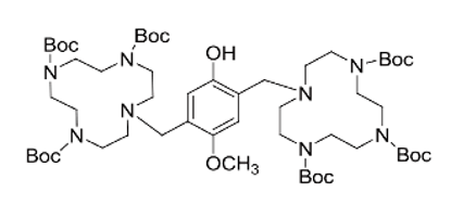 Picture of 4-Methoxy-2,5-di-[10-Methyl-1,4,7,10-tetraaza  cyclododecane -1,4,7-tricarboxylic  acid tri-tert-butyl ester]phenol (10 mg)