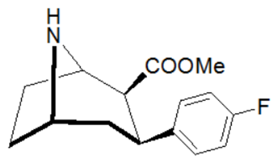 Picture of (-)-2-beta-Carbomethoxy-3-beta-(4-fluorophenyl)nortropane (10 mg)