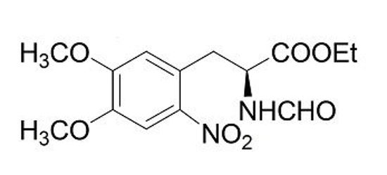 Picture of N-formyl-3,4-dimethoxy-6-nitro-D-phenylalanine ester (5 mg)
