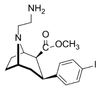 Picture of 8-Azabicyclo[3.2.1]octane-2-carboxylicacid,3-(4-iodophenyl)-8-(2-Amino-ethyl)-methylester,(1R,2S,3S,5S)- (2 mg)