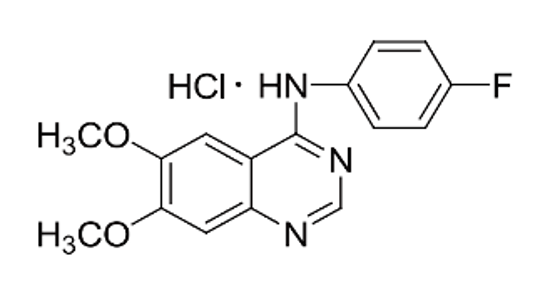Picture of 4-(4’-Flouoroanilino)-6,7-dimethoxyquinazoline hydrochloride (2 mg)